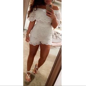 White Bebe Romper